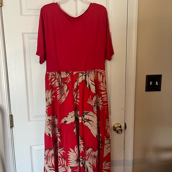 Women's Plus Size Elegant Long Maxi Beach Holiday Vacation Summer Dress 20W - Picture 4 of 7